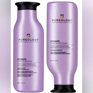NWT FULL SET Pureology Hydrate Purple Shampoo/Conditioner 100% VEGAN DUO